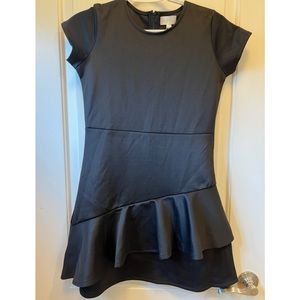 BCBGirls size 14 black dress with ruffle hem